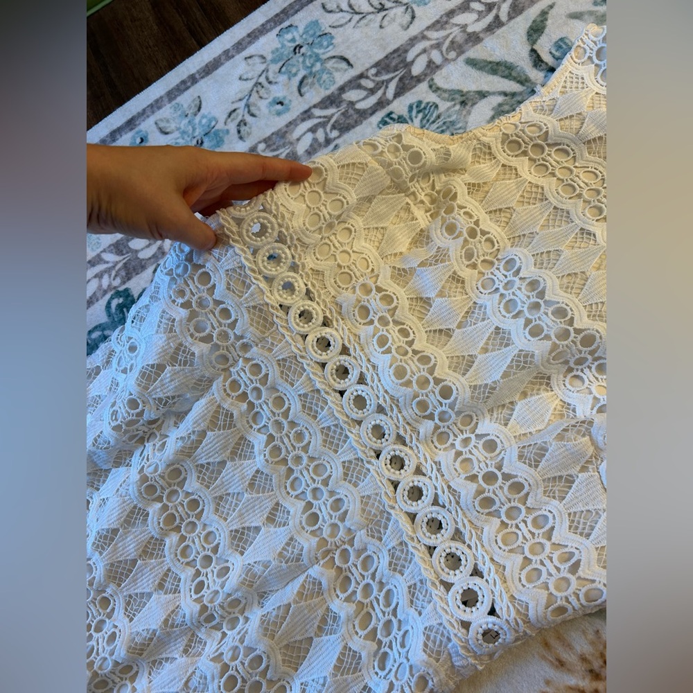 Lulus Kenna White Crochet Lace Sleeveless Bodycon Dress - Picture 8 of 15